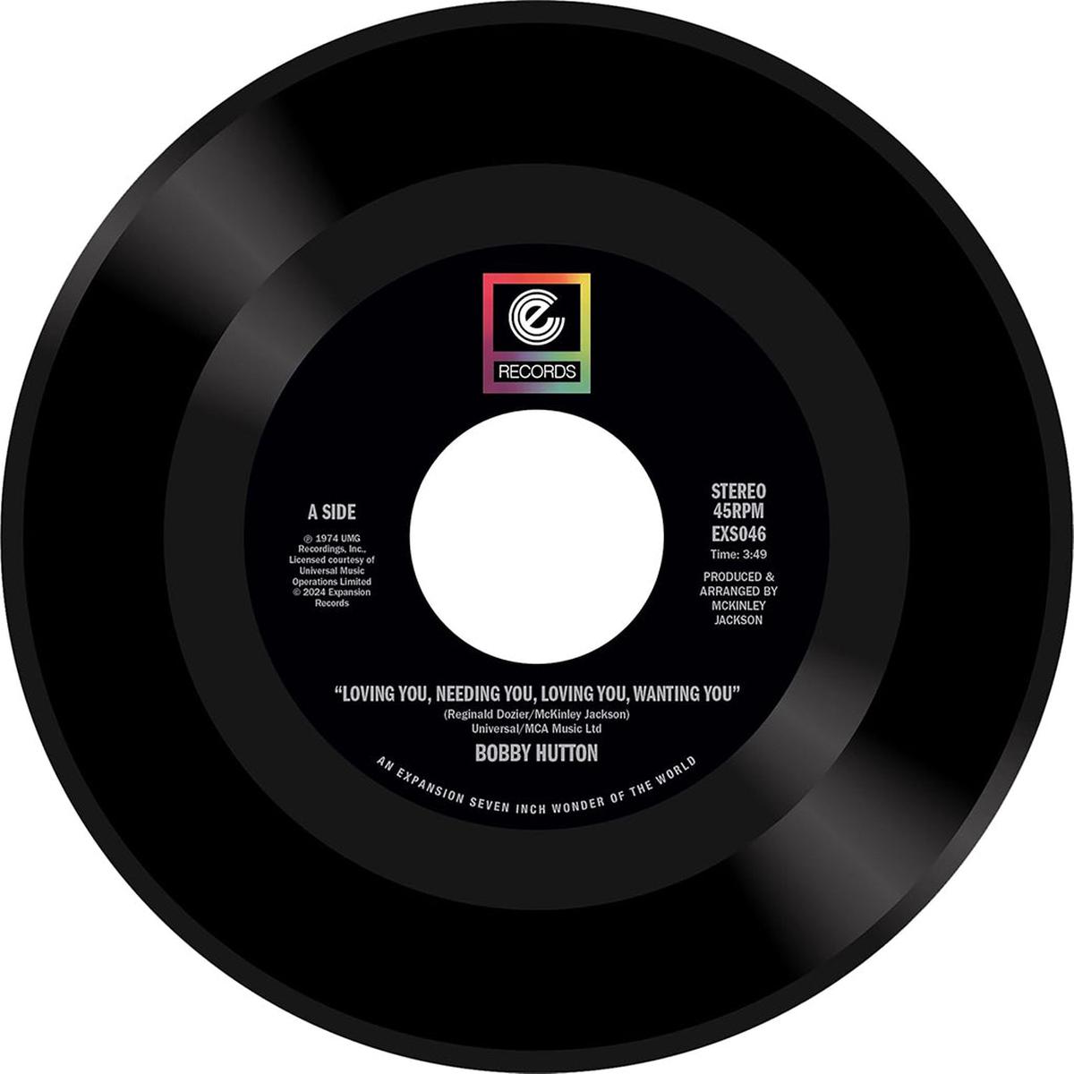 BOBBY HUTTON – Loving You, Needing You, Loving You, Wanting You (Reissue) – 7” – Vinyl