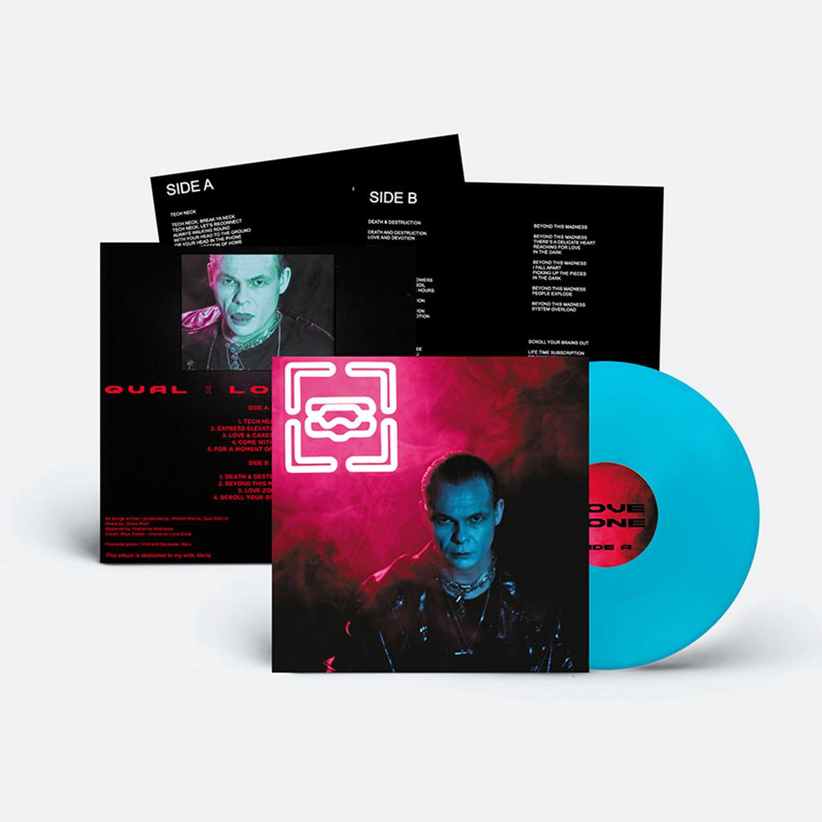 QUAL 8211 Love Zone 8211 LP 8211 Cyan Colour Vinyl DEC 12