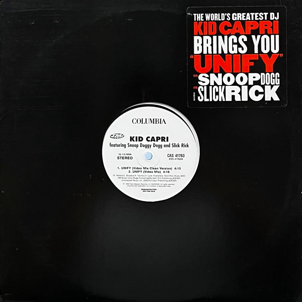 KID CAPRI / Unify / Be Alright (CAS 41763, 12inch) Promo