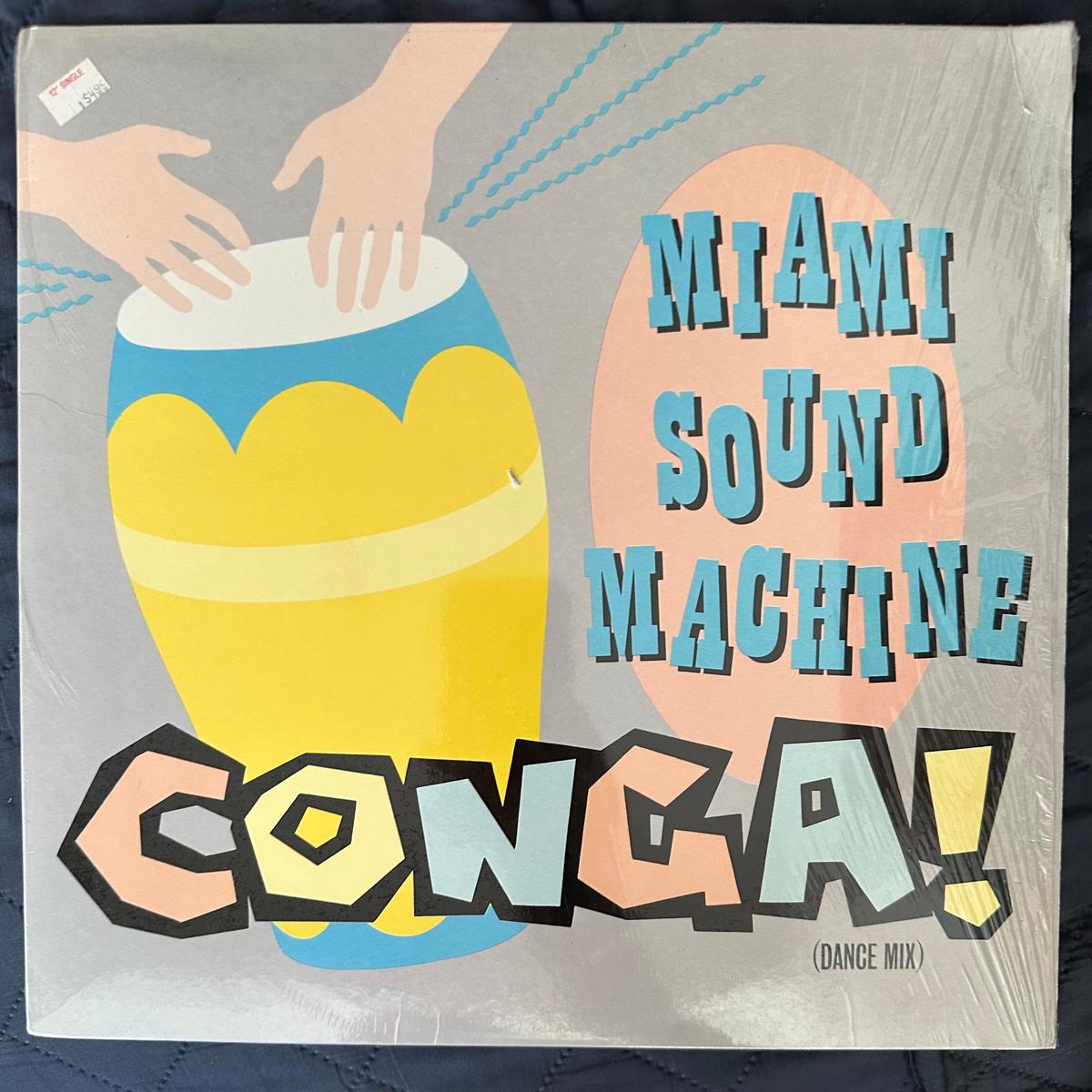 Miami sound machine ft: Gloria Estefan – conga! Vinyl 12 single (in cellophane) LP