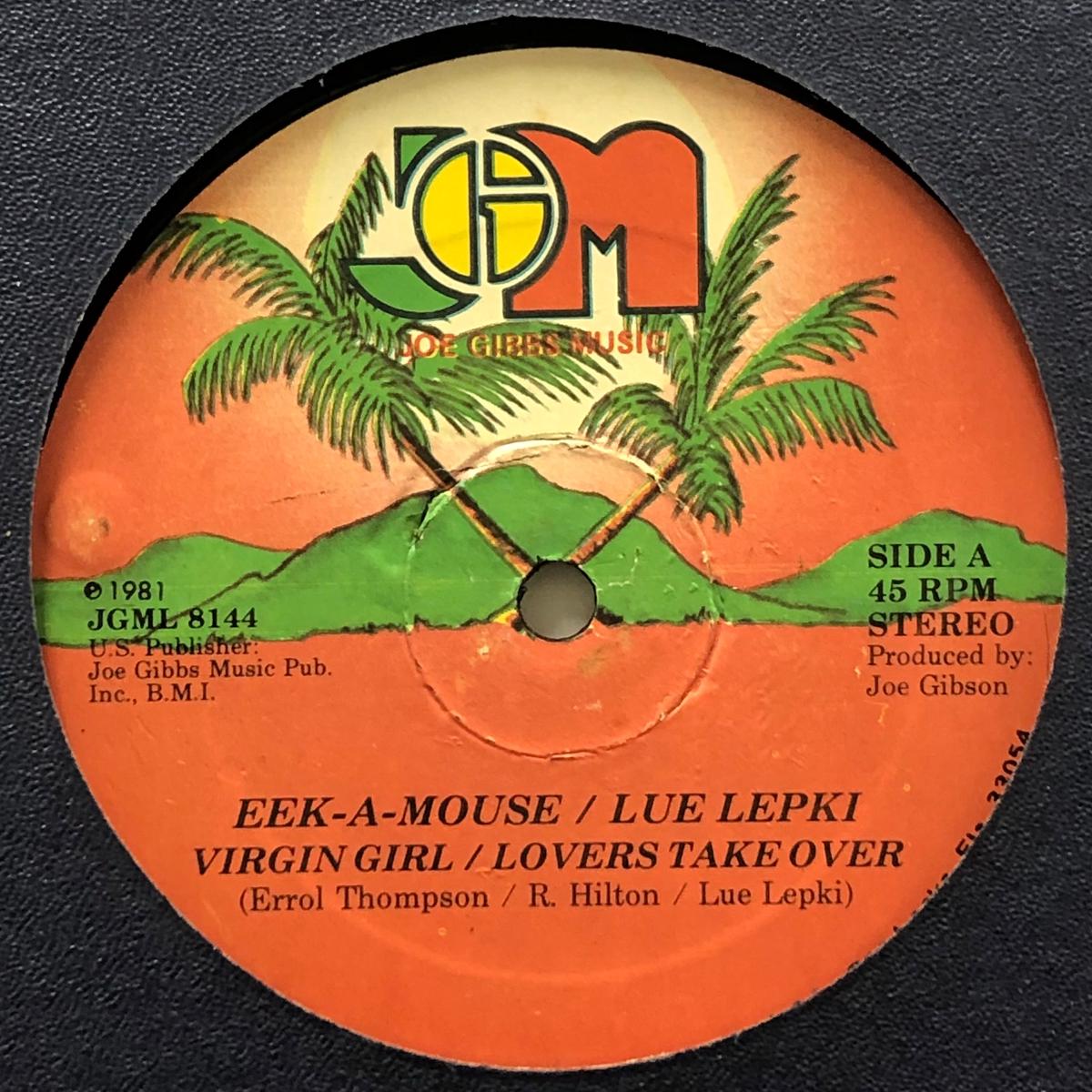 EEK A MOUSE / Virgin Girl (Joe Gibbs Music, JGML 8144, 12inch)