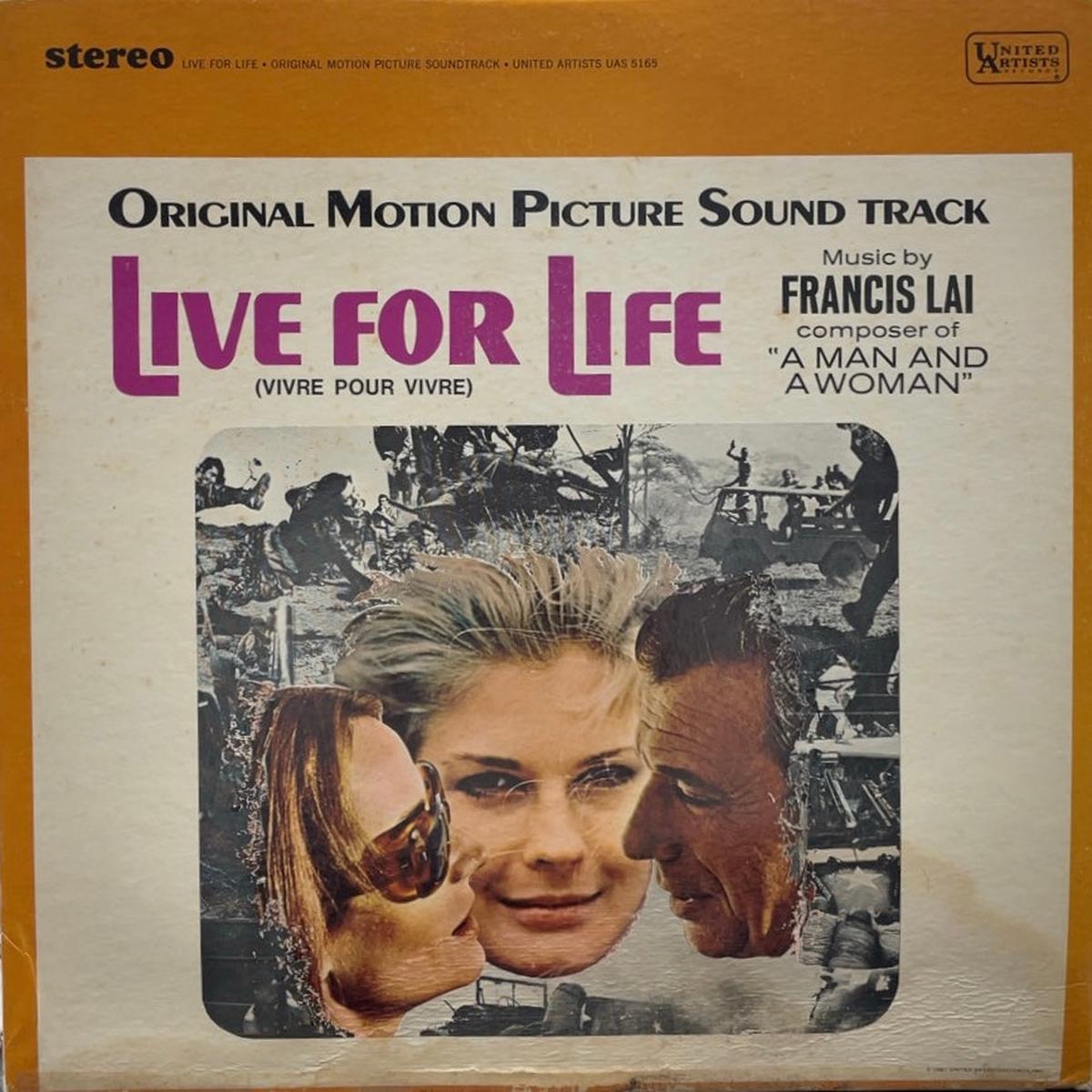 O.S.T. (FRANCIS LAI) / Live For Life (Vivre Pour Vivre) United Artists LP