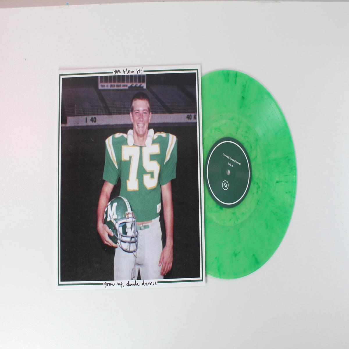 You Blew It - Grow Up Dude (Demos) on Storm Chasers Ltd Clear w Green Swirl