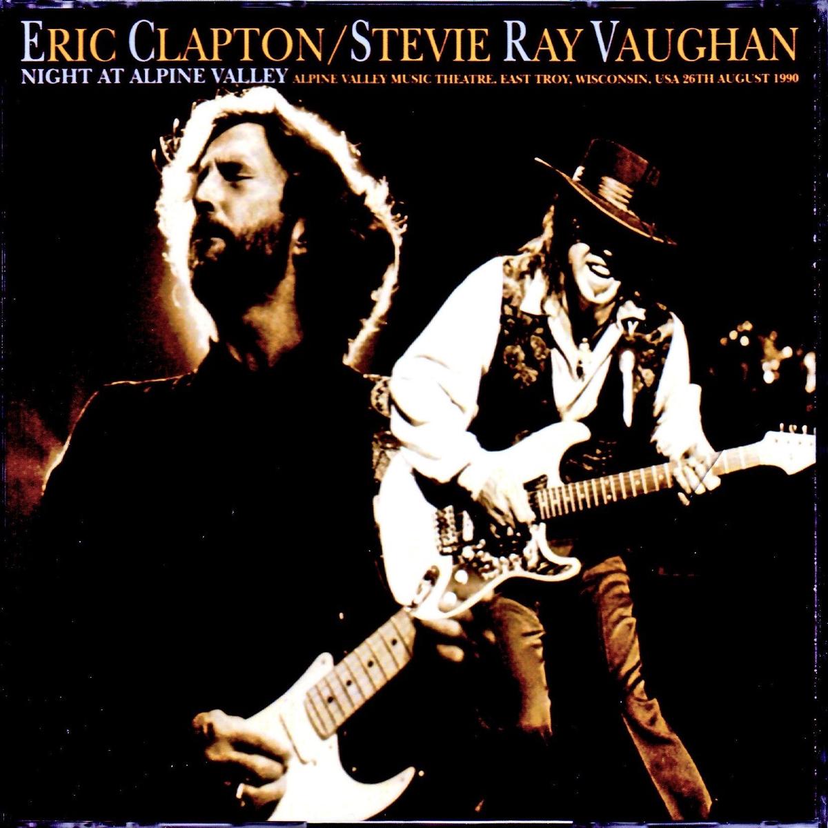 Eric Clapton,Stevie Ray Vaughan/WI,USA 1990