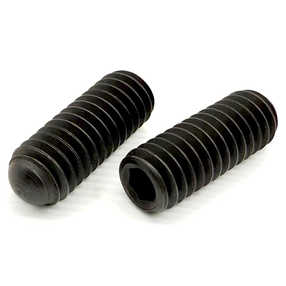 #10-24x1/4" Alloy Oval Point Allen Socket Set Screw Black Oxide