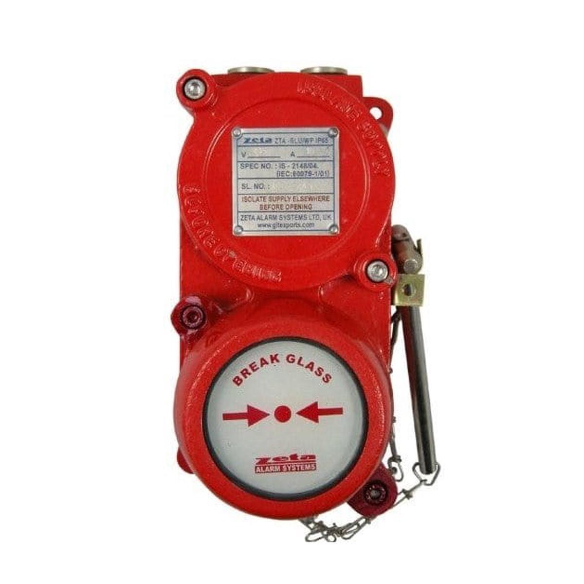 Zeta Explosion Proof Manual Break Glass Unit - ZTBG-EXD
