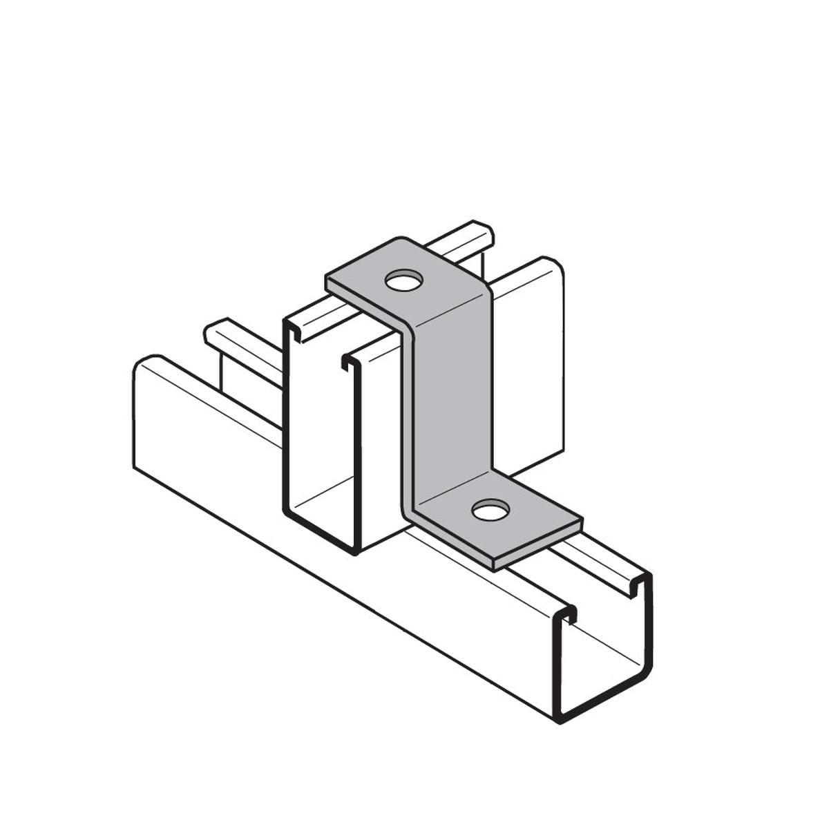 Z Fitting For 1-5/8" Channel Height - Electro-Galvanized
