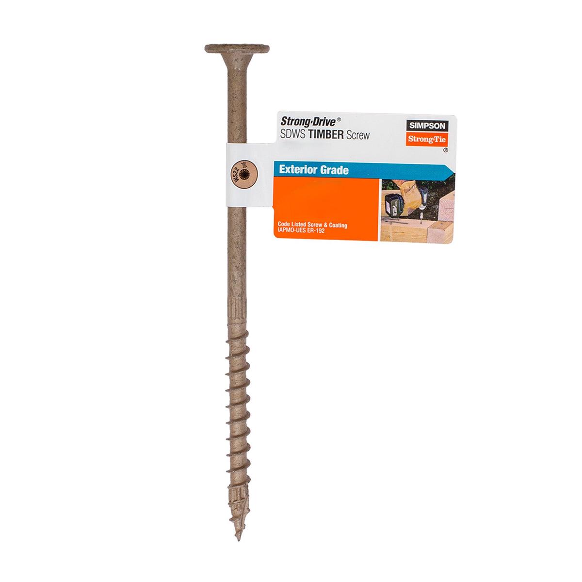 0.220" x 6" Strong-Tie SDWS22600DB-RP1 Timber Screw - Double Barrier Coating, Tan | Qty. 1