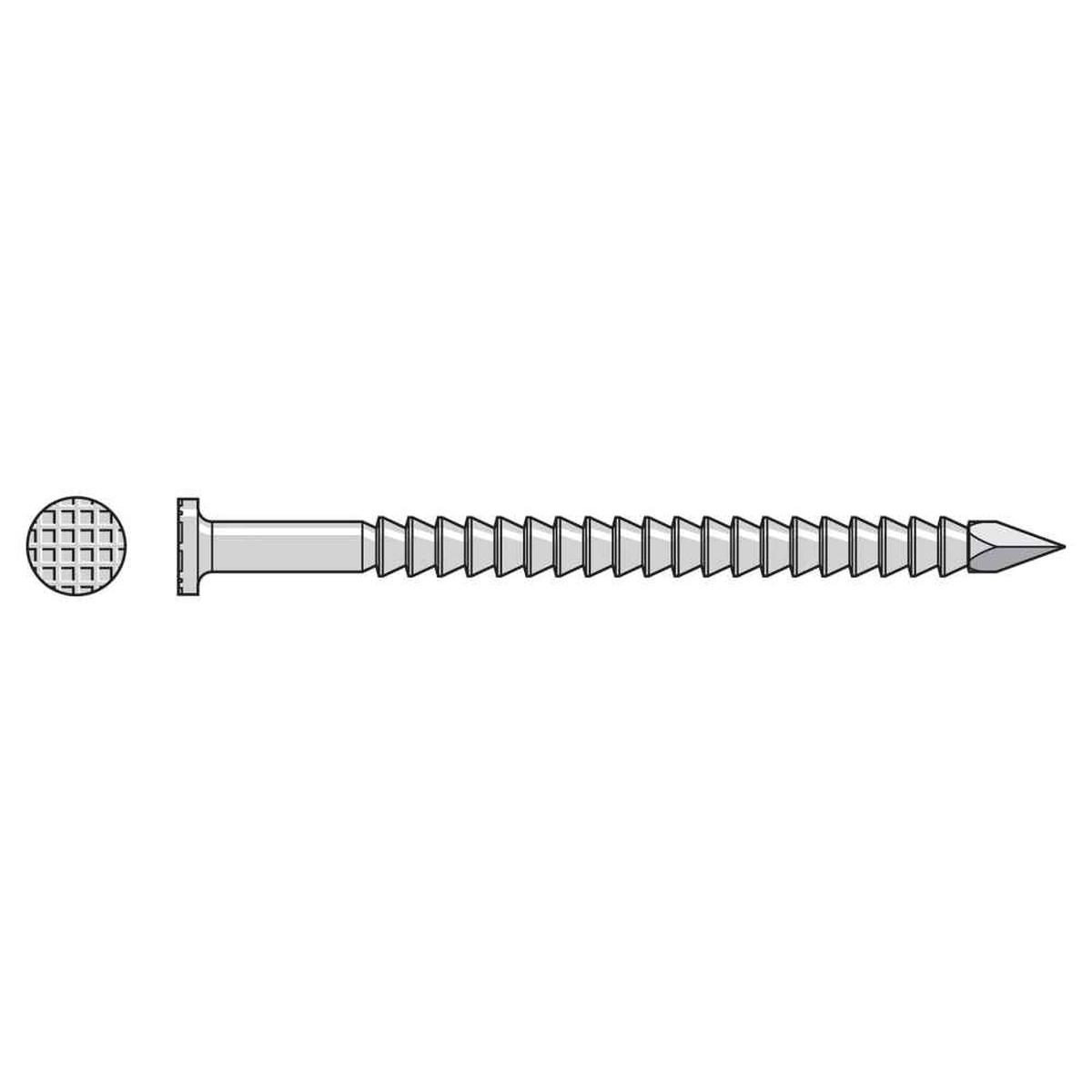3d (1-1/4") Steel Cedar Trim Nail - 316 Stainless Steel, 1 lb. Pkg