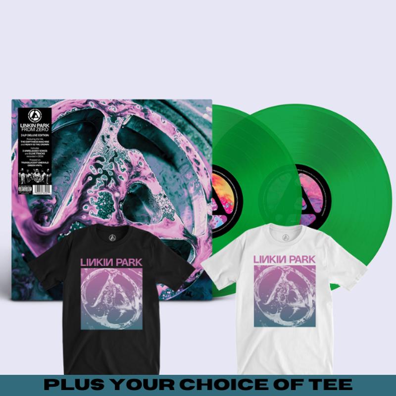 FROM ZERO (DELUXE EDITION) TRANSLUCENT EMERALD GREEN VINYL & TEE BUNDLE