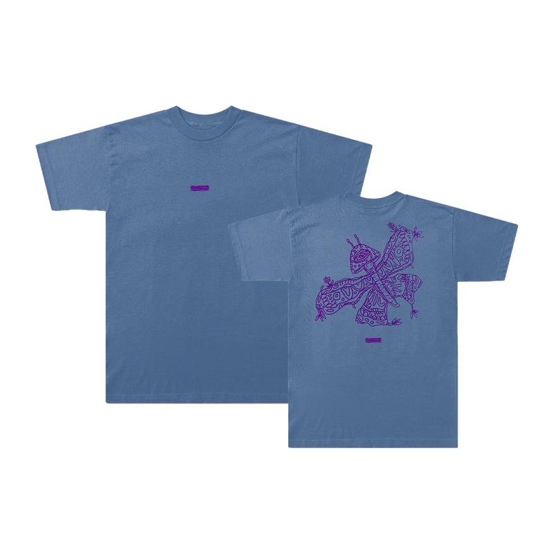Life Goes On Mushroom Butterfly T-Shirt